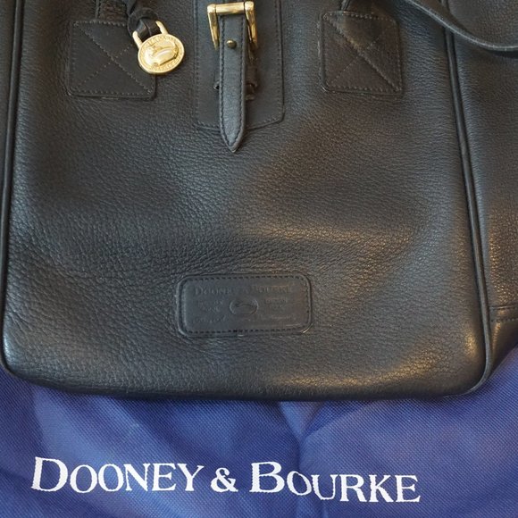 Vintage Black Leather Dooney & Bourke Bag - Picture 4 of 6